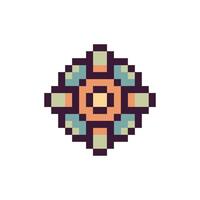 Digital pixel abstract style vector