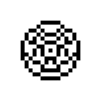 Digital retro pixel shape pattern vector