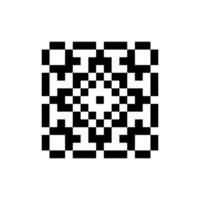 unique frame pixel art shape soft balanced artwork vector