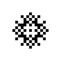 vintage texture pixel art pattern bold stylish look vector