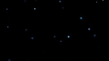 Real blue dust particles floating in the air. Organic dust particles Macro Slow Motion Recording RED camera. Use Blending Mode video