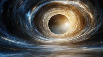 mesmerizing cosmic vortex with swirling colors and light photo