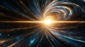 Bright swirling lines in colorful space themed background evoke wonder photo