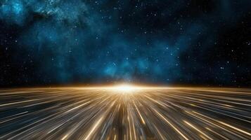 Cosmic rays radiate through vast universe, creating stunning visual photo