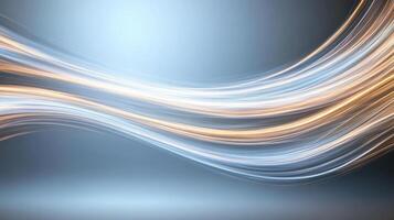 Dynamic light trails create abstract digital symphony in motion photo