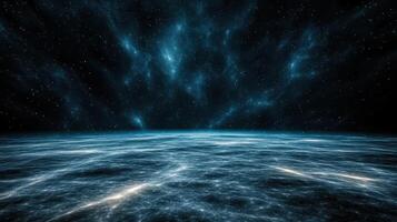 stunning abstract representation of digital universe with glowing elements photo