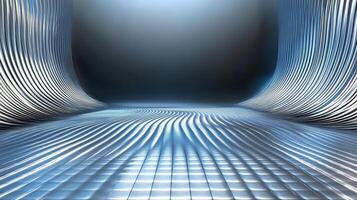 Sleek abstract background with flowing lines and reflective surfaces photo