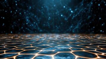 Abstract techno inspired patterns with cosmic feel create mesmerizing scene photo