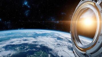 An astronaut's view of earth from space photo