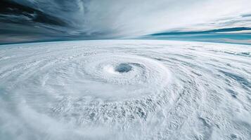 Hurricane over the earth photo
