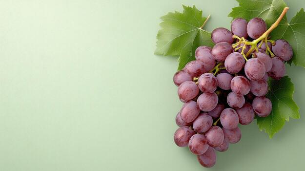 un manojo de uvas en un verde antecedentes foto