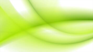 Abstract bright green white blurred waves video