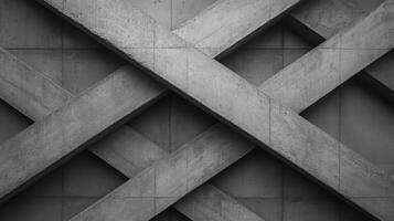 Textured concrete wall with intersecting patterns creates modern, industrial feel photo