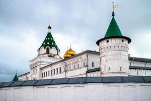 view of Ipatiev Monastery in Kostroma in evening photo