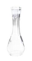 empty serbian flask chokan for rakia isolated photo