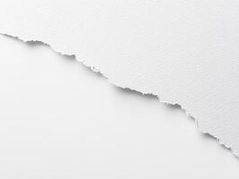 White torn paper texture creating a minimalist design background photo