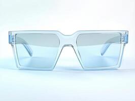 Stylish clear sunglasses with gradient lenses for summer use photo