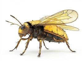Detailed robotic bee model showcasing intricate design features photo