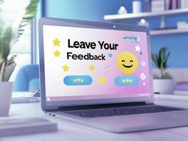 Engage with feedback through a colorful digital platform photo