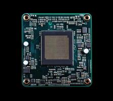 High-tech microchip circuitry for tech enthusiasts photo