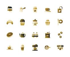 Cafe Gradient Style for Restaurant Background Requirement. vector