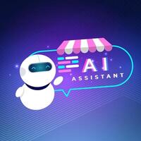 AI Assistance Innovation and Future Technology Concept vector
