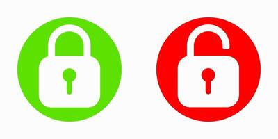 Locked vs unlocked padlock icon set. Versatile symbols for privacy settings, login screens, and data protection. vector
