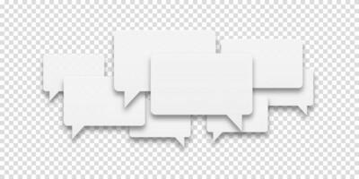 Speech bubble collection for active conversations. Clean chat balloons for dialogue interfaces and discussions. vector