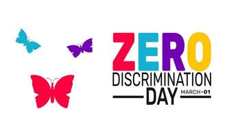 Zero Discrimination Day encourages people to embrace diversity and challenge social injustices. A reminder that everyone deserves respect and equal rights. vector
