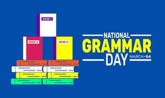 National Grammar Day is all about honoring the value of language. Take time to refresh your grammar knowledge and enhance your writing with proper structure and clarity. vector