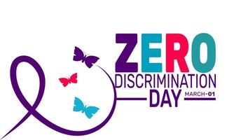 Zero Discrimination Day highlights the importance of human dignity and diversity. A day to stand against bias and promote acceptance for a better world. vector
