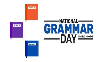 National Grammar Day highlights the importance of grammar in communication. Celebrate by refining your writing skills and practicing good grammar habits in your daily conversations. vector