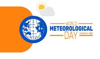 Celebrate World Meteorological Day by learning how weather impacts our lives and the need for accurate forecasts vector