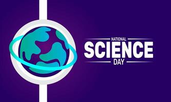 On National Science Day we recognize the power of scientific thinking Encourage curiosity and learning in everyday life vector