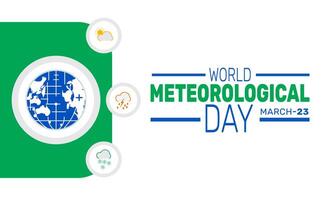 World Meteorological Day highlights weather climate and water importance Support science for a safer more sustainable future vector