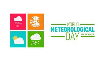 World Meteorological Day encourages using weather data to tackle climate challenges and build resilience vector