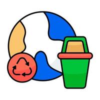 graphic Vectors design of waste recycling
