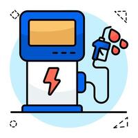 Premium icon of petrol pump vector