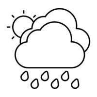 Thunder storm icon in perfect design colored vector