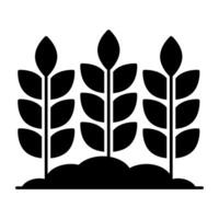 Perfect solid design icon of crop vector