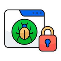 Perfect design icon of web virus vector
