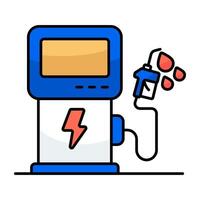 Premium graphic download icon of petrol pump vector