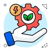 A unique design of eco management vector