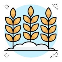 Perfect design icon of crop vector