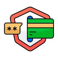 Creative design icon of atm withdrawal vector