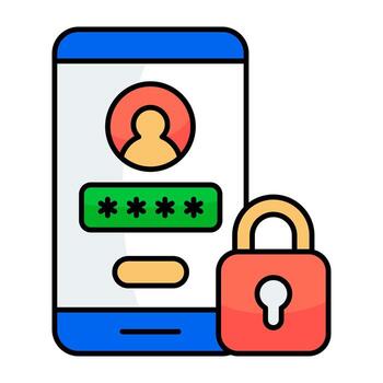 Modern design icon of user login vector