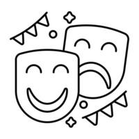 Modern design icon of face masks vector