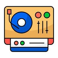 An icon of turntable vector