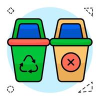 design of recycle bins vector