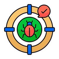 An icon design of virus target vector